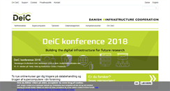 Desktop Screenshot of deic.dk